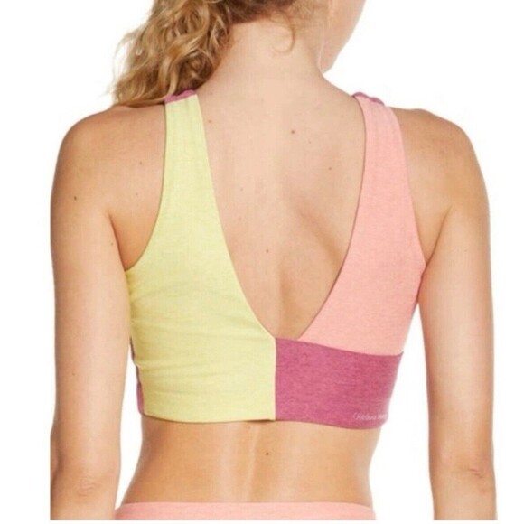 Outdoor Voices Venus Crop  Sports Bra Top Merlot Mellow Nectarine Small Colorful - Picture 2 of 13
